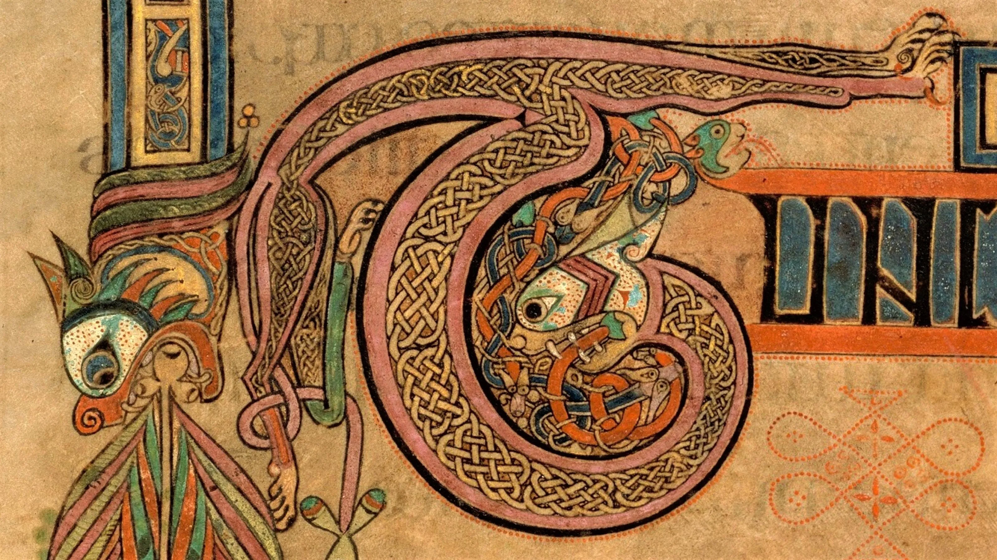 Book of Kells illuminated detail
